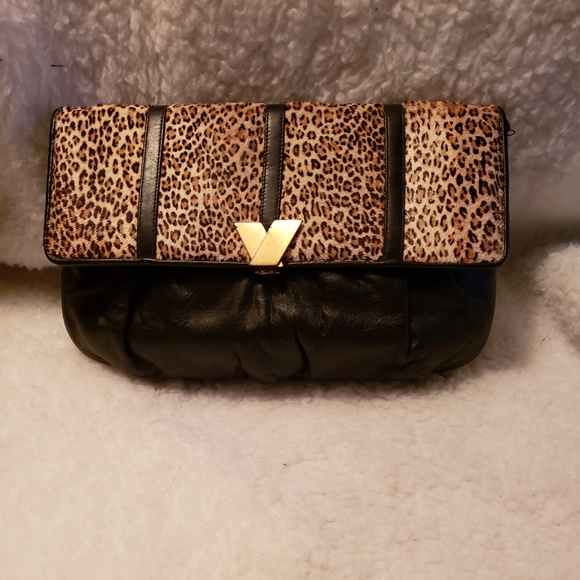 Lisette Handbags - Vintage Lisette leather and fur handbag
